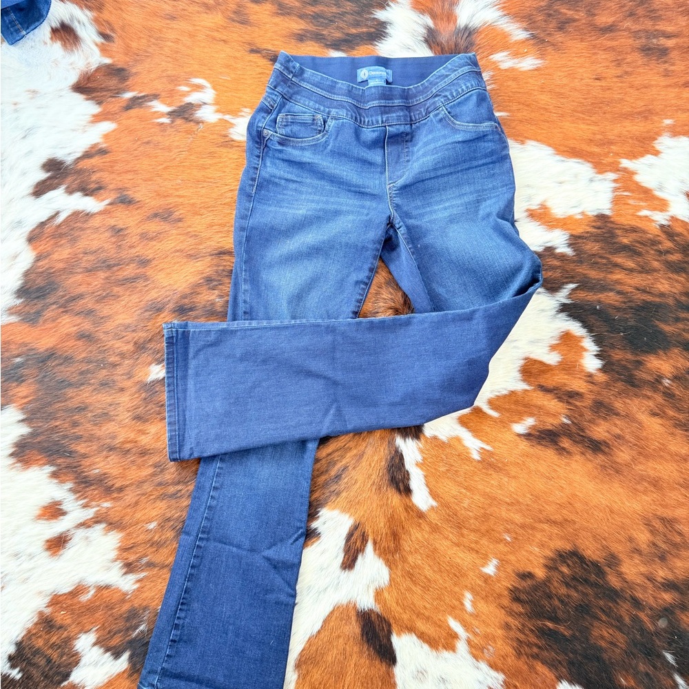Democracy Dark Blue Straight Leg Jeans